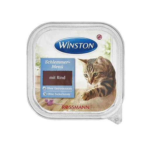 غذای کاسه ای ووم گربه بالغ وینستون Winston