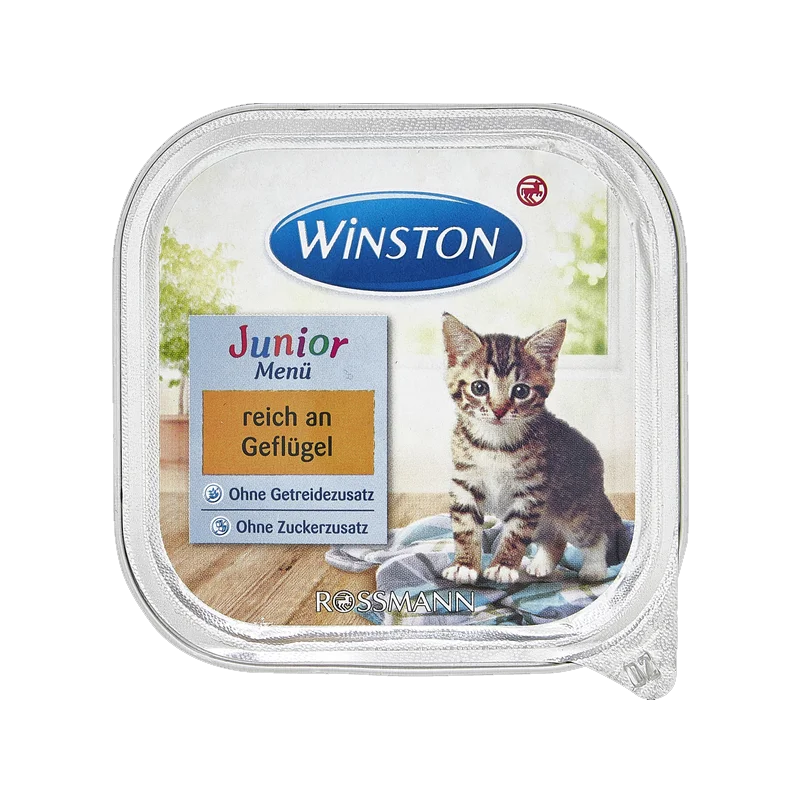 غذای کاسه ای ووم بچه گربه وینستون Winston